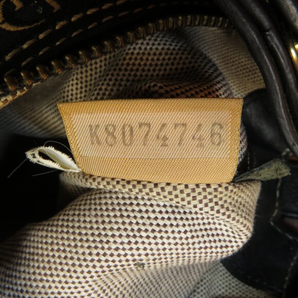 Dooney & Bourke DB Vintage Nikki Black Gold Signature Logo Shoulder Satchel Bag - Picture 11 of 14